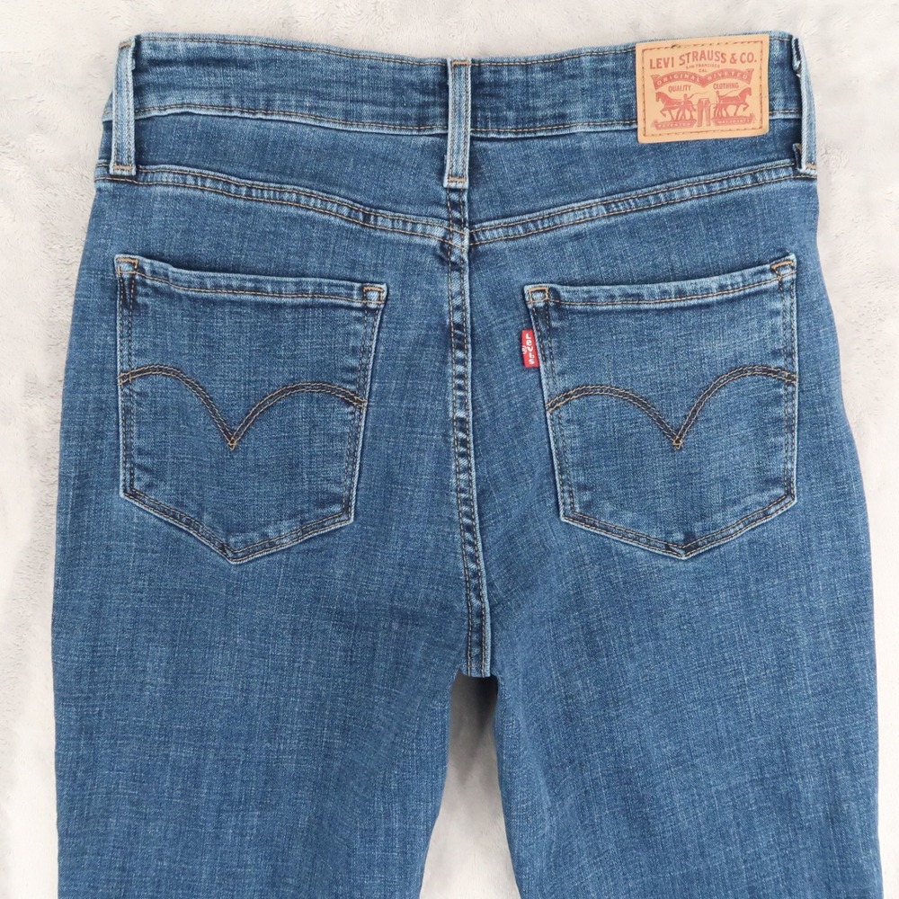 Levis Jeans Womens 28 Fit 26x26.5 Blue 721 High Rise Skinny Ankle 22850-0106